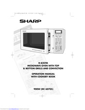 SHARP R-83STM Operation Manual With Cookbook