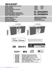 SHARP XL-DH360PH Operation Manual