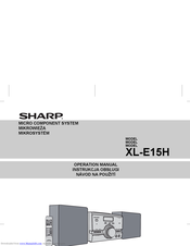 SHARP XL-E15H Operation Manual