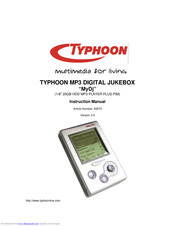 TYPHOON HDD Digital Jukebox 83073 Instruction Manual