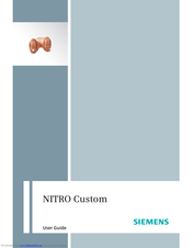 SIEMENS NITRO Custom User Manual