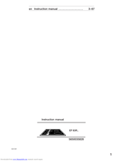 SIEMENS EF 83R Series Instruction Manual