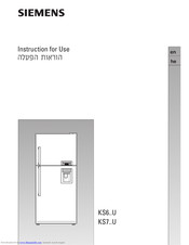 SIEMENS KS7..U Instructions For Use Manual