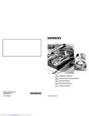 Siemens Hob Operating Instructions Manual