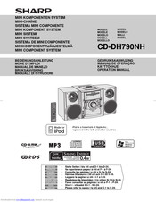 SHARP CD-DH790NH Operation Manual