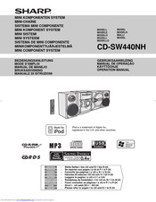 SHARP CD-SW440NH Operation Manual