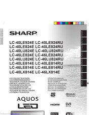 SHARP AQUOS LC-40LE814RU Operation Manual