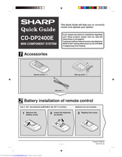 SHARP CD-DP2400E Quick Manual