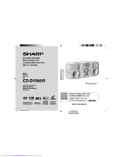 SHARP CD-DV999W Operation Manual