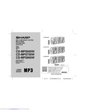 SHARP CD-MPS800W Operation Manual