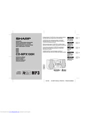 SHARP CD-MPX100H Operation Manual