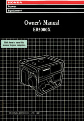Honda EB5000X Owner's Manual