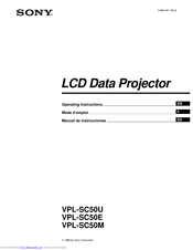 SONY VPL-SC50M Operating Instructions Manual