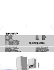 SHARP XL-E100H(BK) Operation Manual