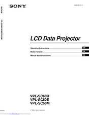SONY VPL-SC60M Operating Instructions Manual