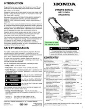 Honda HRX217HYA Manuals | ManualsLib