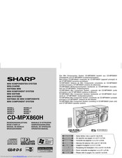 SHARP CD-MPX860H Operation Manual
