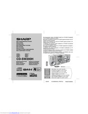 SHARP CD-SW200H Operation Manual