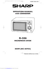 SHARP R-206 Operation Manual With Cookbook