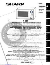 SHARP R-208 Operation Manual With Cookbook