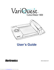 Varitronics VariOuest Cutout Maker 1800 User Manual