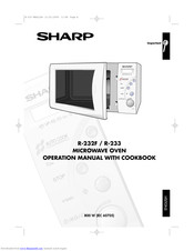 SHARP R-233 Operation Manual With Cookbook