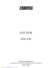 Zanussi ZGL 646 Instruction Booklet