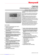 HONEYWELL CM702 Product Specification Sheet