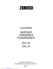 Zanussi ZGL 66 Instruction Booklet