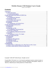 Mobile Stream USB Modem User Manual