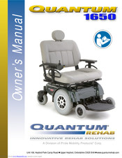 Pride Mobility Quantum 1650 Owner's Manual