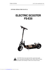UFREE SCOOTER FS-E35 Owner's/Operator's Manual