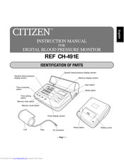 Citizen REF CH-491E Instruction Manual
