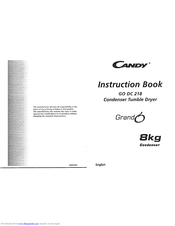 Candy GO DC 218 Instruction Book