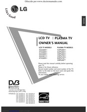 LG 50PG6000-ZY Owner's Manual