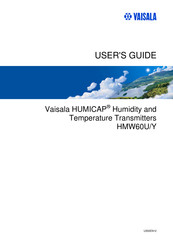 Vaisala Humicap HMW60Y User Manual