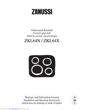 Zanussi ZKL64X Installation And Operating Instructions Manual