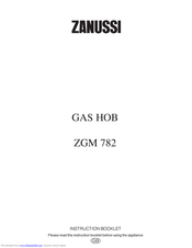 Zanussi ZGM 782 Instruction Booklet