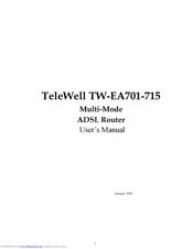 TeleWell TW-EA701-715 User Manual
