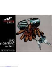PONTIAC 1993 Sunbird Owner's Manual