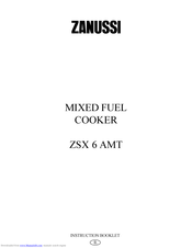 Zanussi ZSX 6 AMT Instruction Booklet