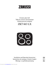 Zanussi ZKT 663 LX Installation And Operating Instructions Manual