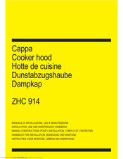 Zanussi ZHC 914 Installation, Use And Maintenance Handbook
