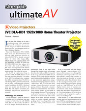 JVC DLA-HD1 Brochure