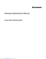 Lenovo ZhaoYang E49 Hardware Maintenance Manual