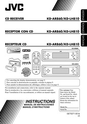 JVC KD-AR860 Instructions Manual