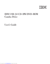 IBM CD-RW/DVD-ROM Combo Drive User Manual