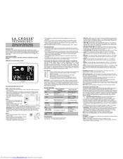 La Crosse 308-145 Quick Setup Manual
