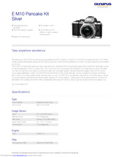 Olympus E M10 Pancake Kit Silver Spesification