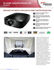 Optoma HD8300 Specifications